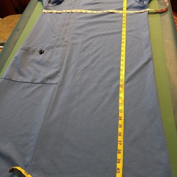 Vintage Lynn Davis Blue Women's 16 RN 16360 Single pocket Dress Cottagecore - Picture 7 of 8